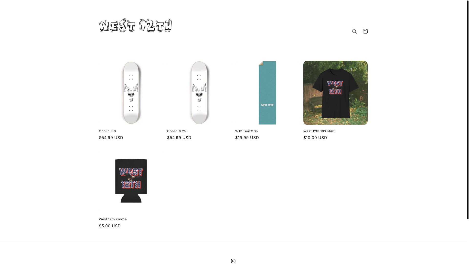 website screenshot of https://west12thskate.com/