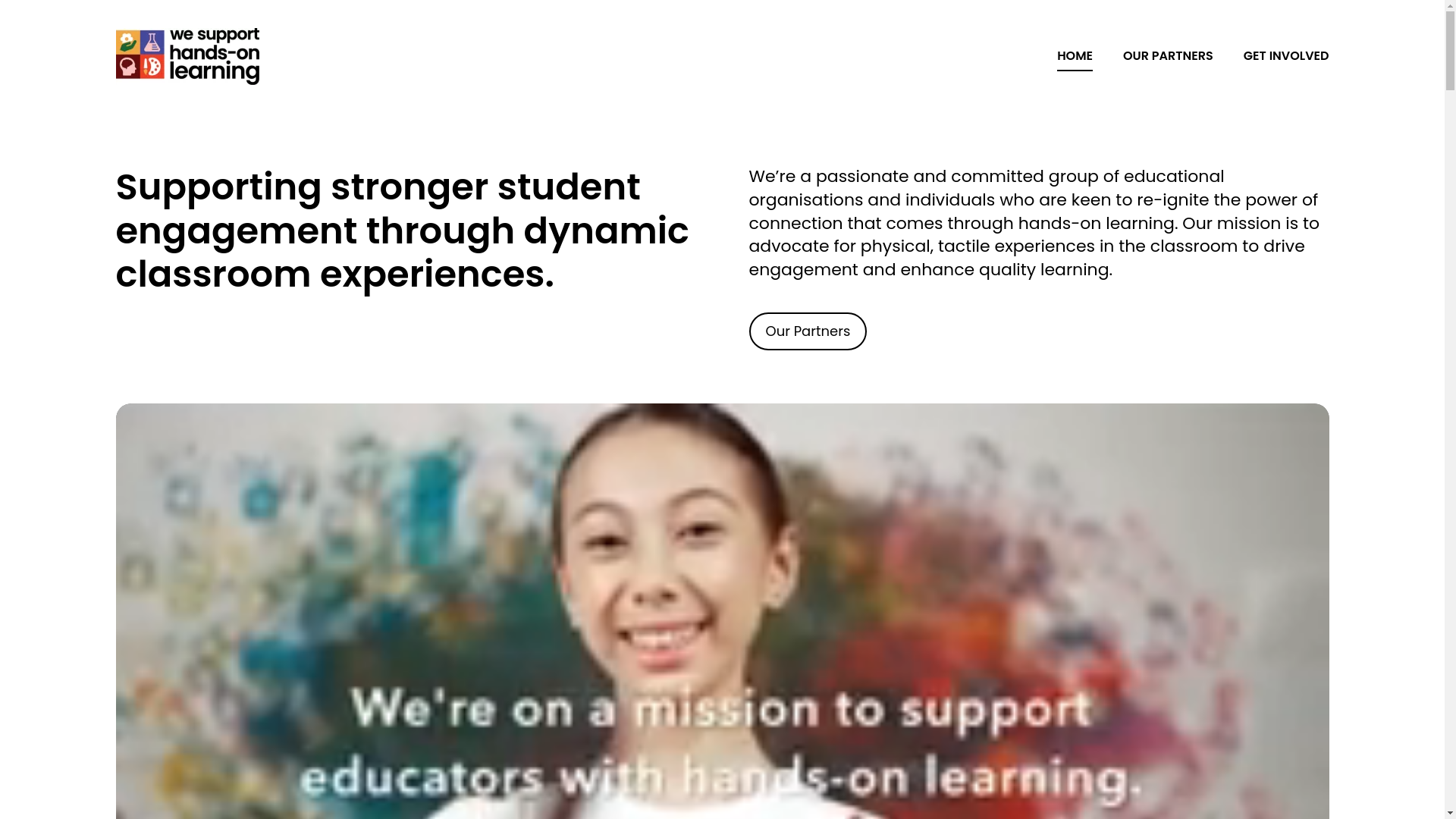 website screenshot of https://supporthandsonlearning.co.nz/