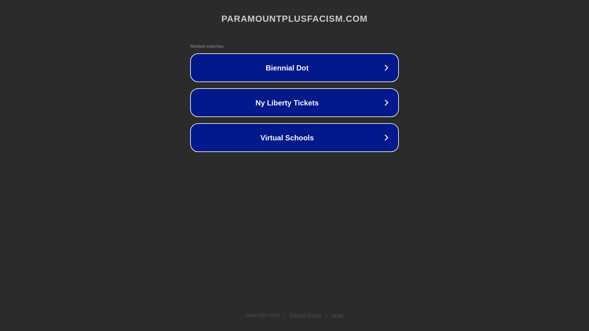 website screenshot of https://paramountplusfacism.com/