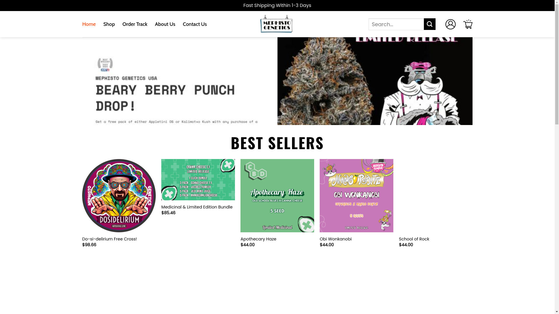 website screenshot of https://elitemephistogenetics.shop/