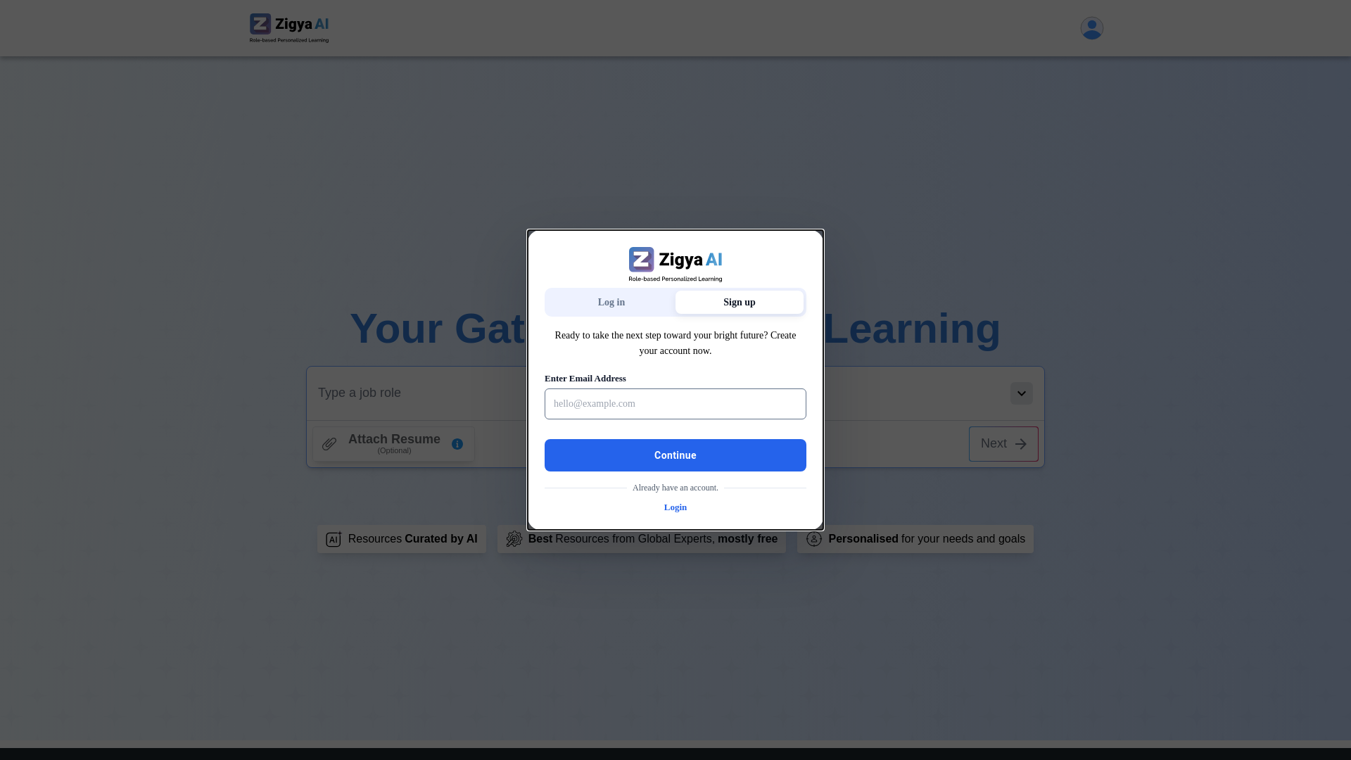 website screenshot of https://zigya.ai/for-educators/sun-pharma