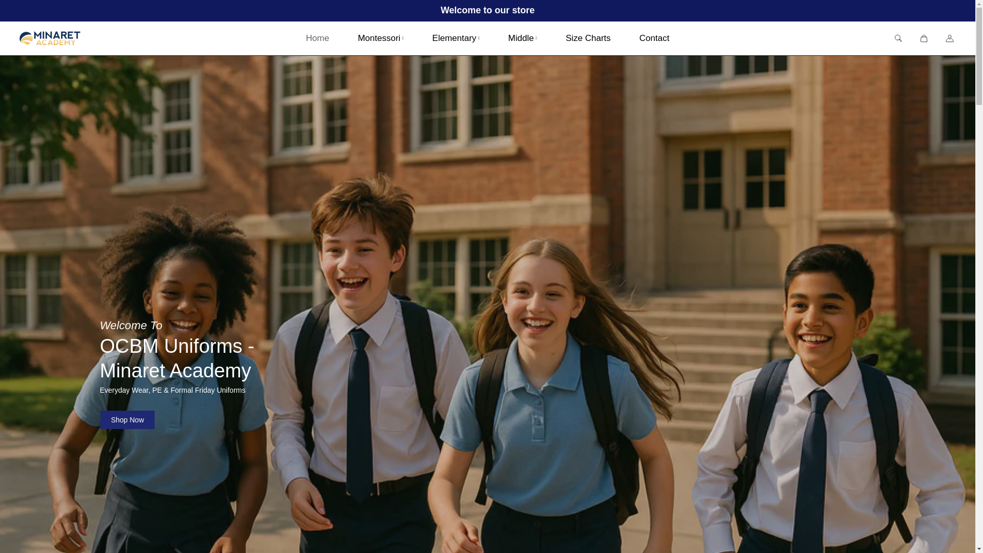 website screenshot of https://ocbm-minaretacademy.com/