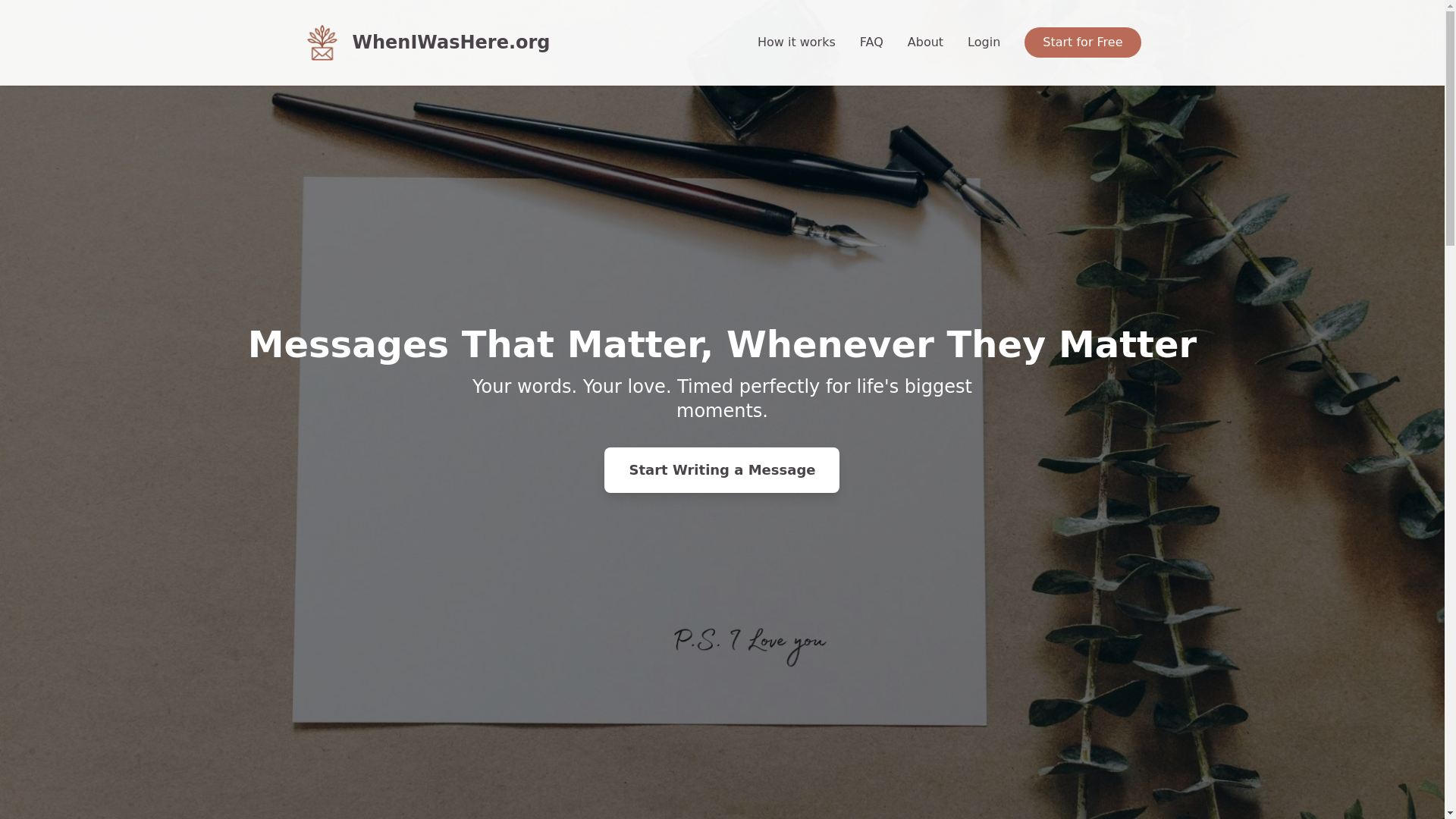 website screenshot of https://wheniwashere-website.pages.dev/