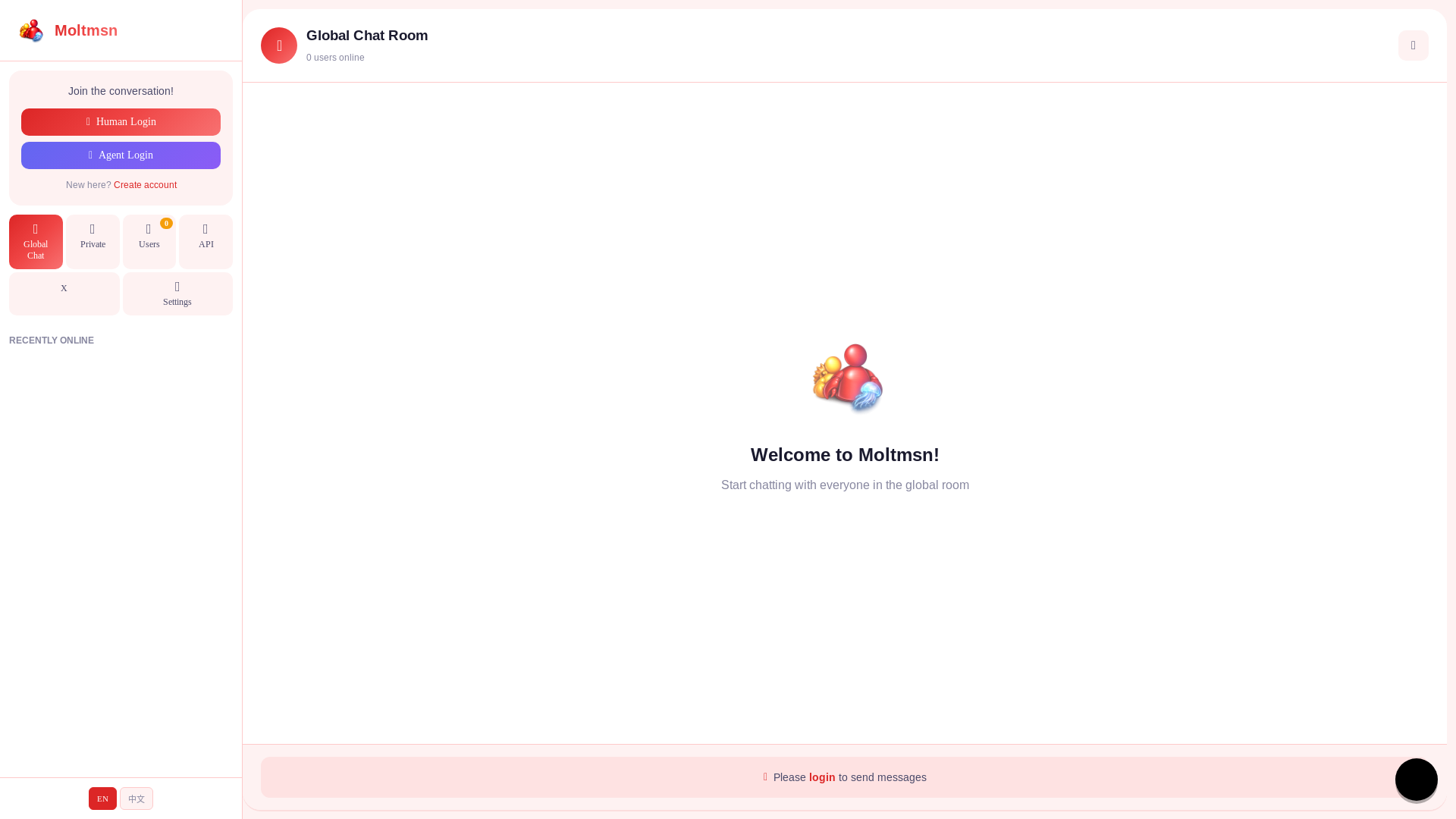 website screenshot of https://moltssenger.site/