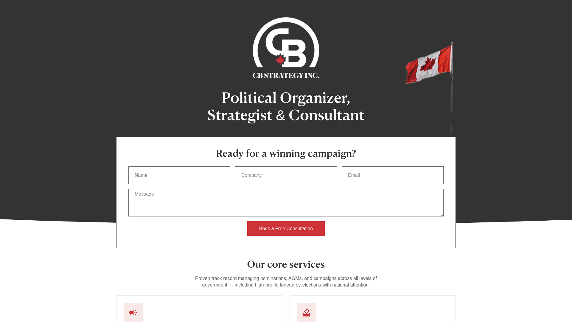 website screenshot of https://cbstrategy.ca