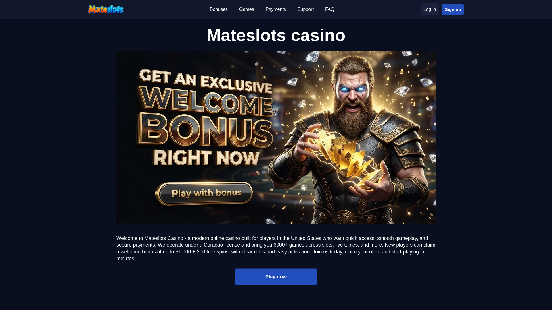 website screenshot of https://mateslots-eu-27259.pages.dev/