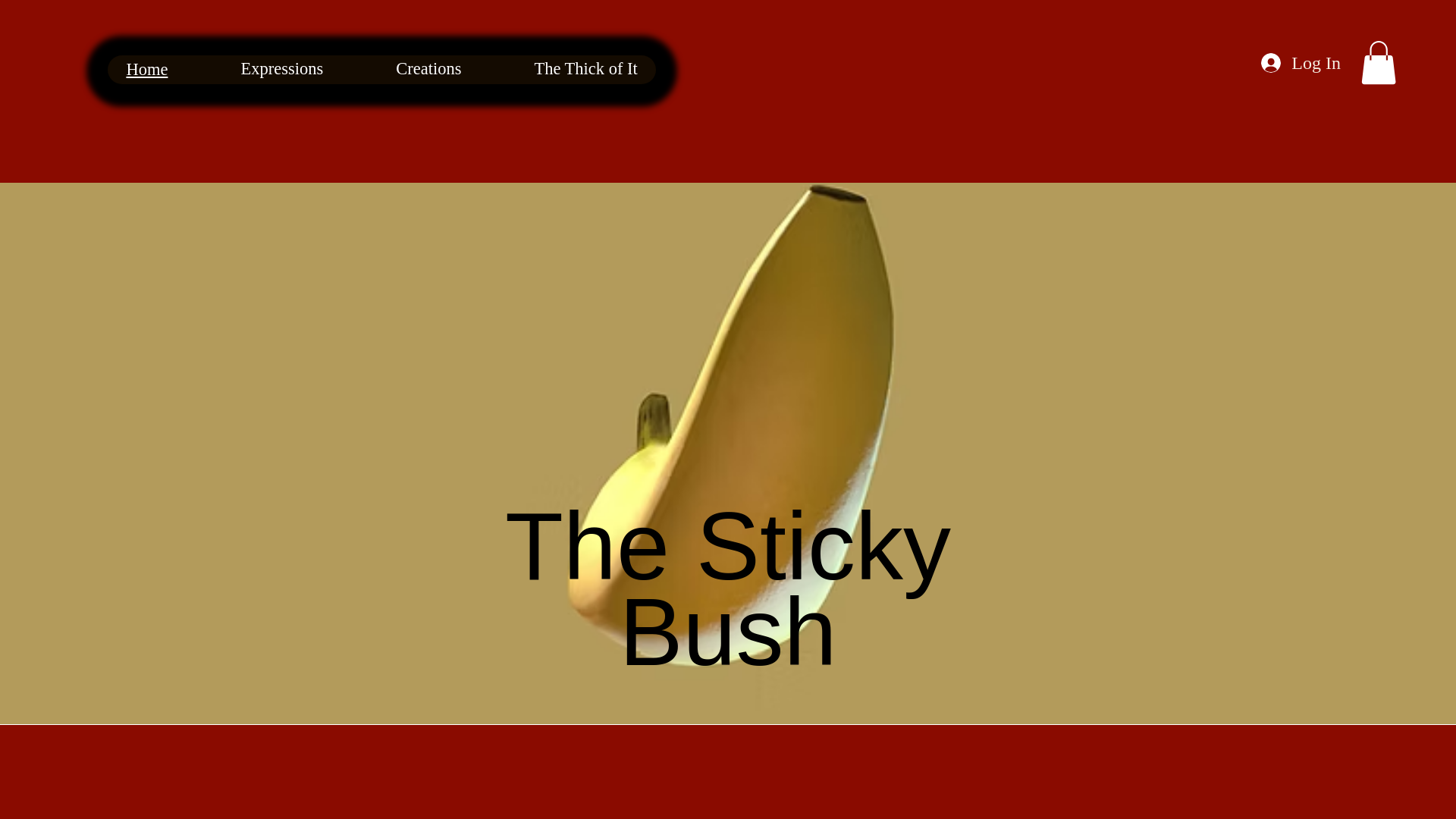 website screenshot of https://thestickybush.com/
