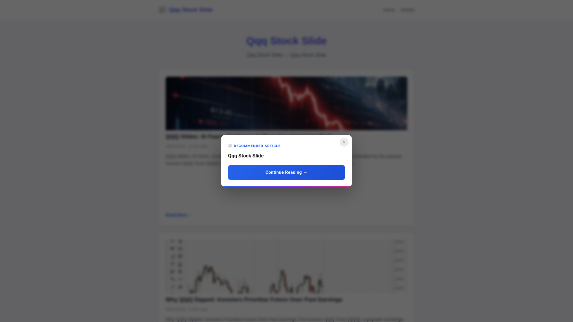 website screenshot of https://qqq-stock-slide.pages.dev/