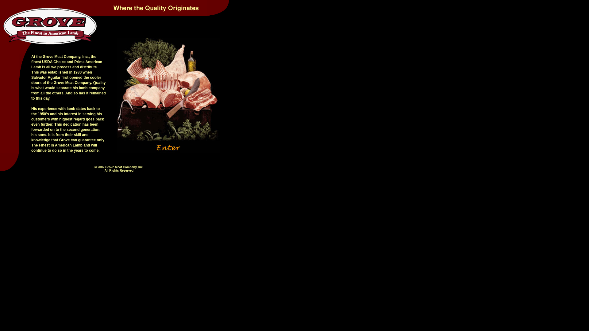 website screenshot of https://grovemeat.pages.dev/