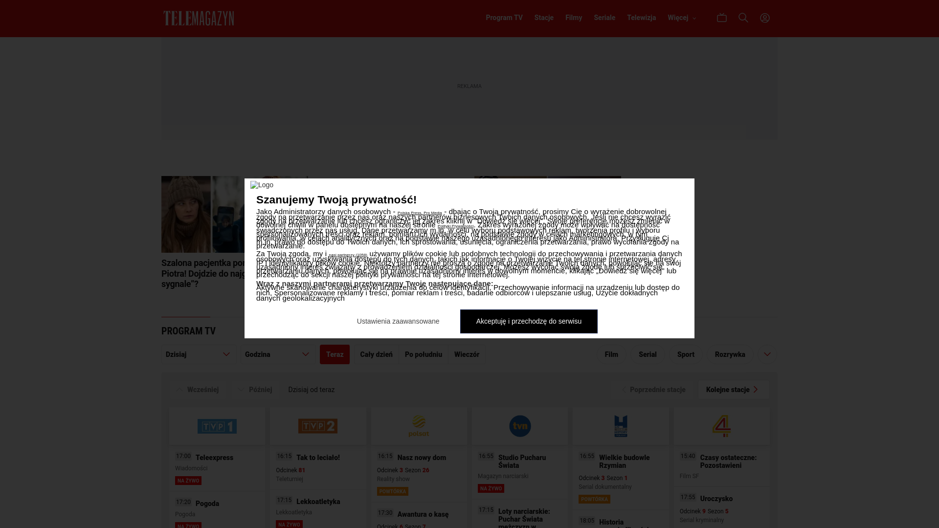 website screenshot of https://telemagazyn.pl