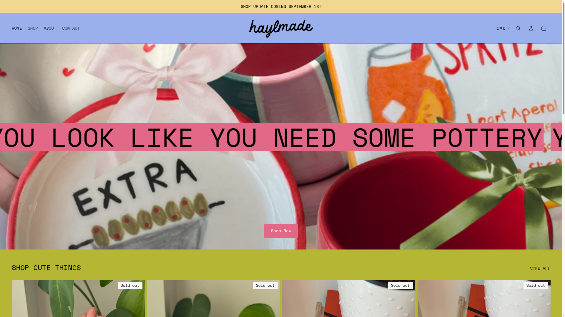 website screenshot of https://haylmade.com/