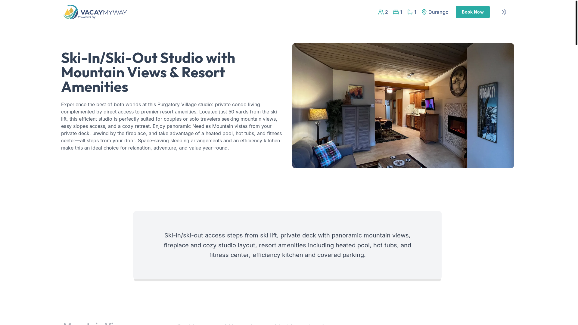 website screenshot of https://purgatorydeck.condos/
