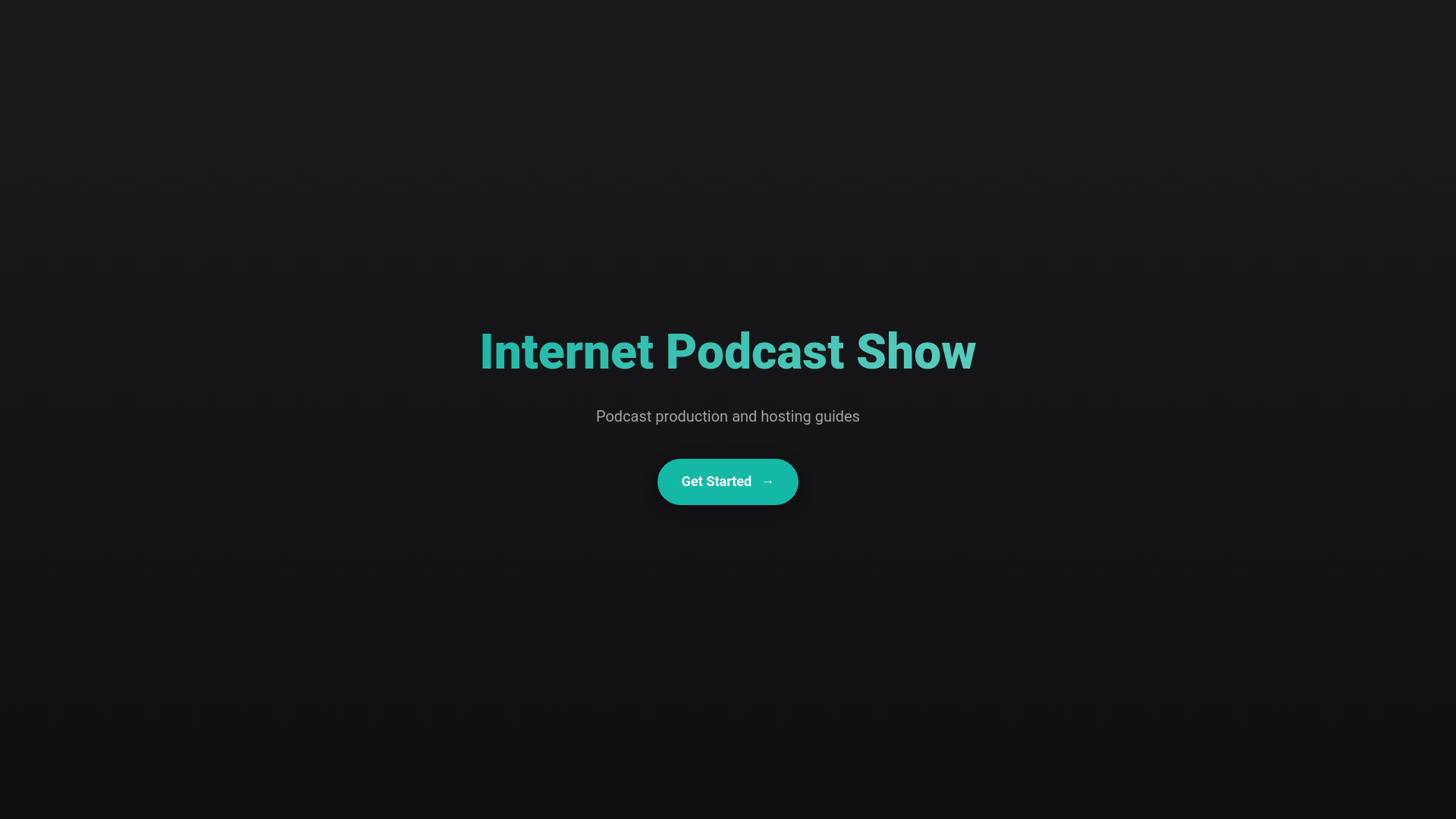 website screenshot of https://internetpodcastshow-com.pages.dev/