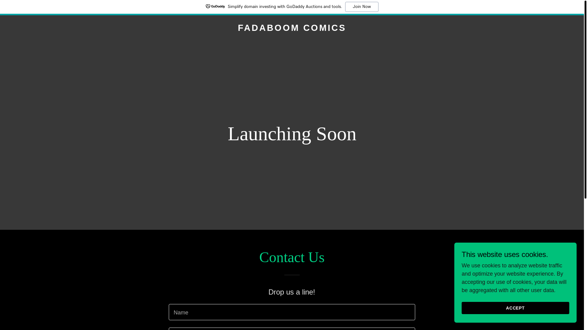 website screenshot of https://fadaboom.com/