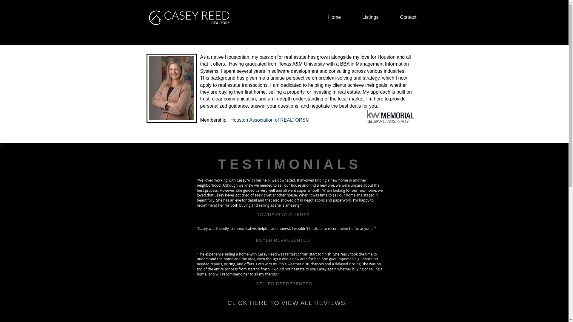 website screenshot of https://caseyreedrealtor.com/
