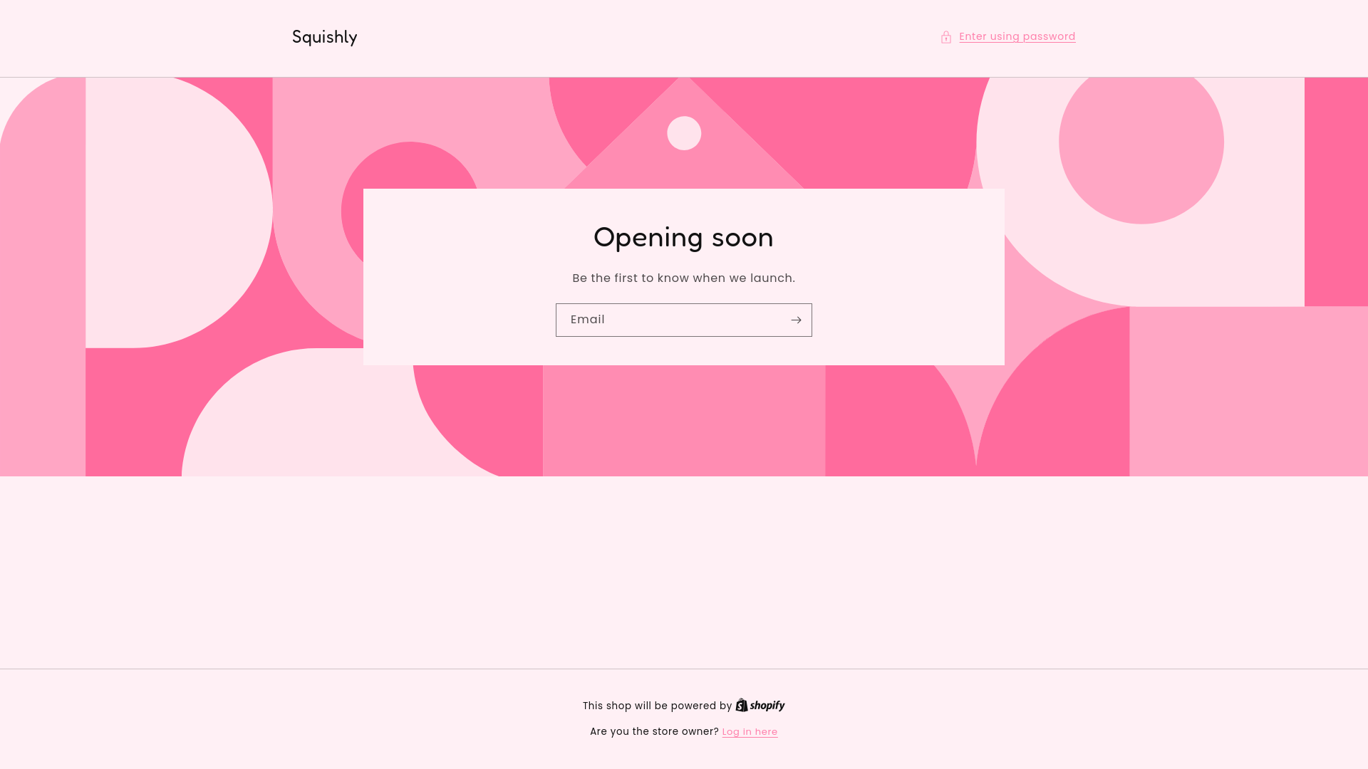 website screenshot of https://squishly.shop/