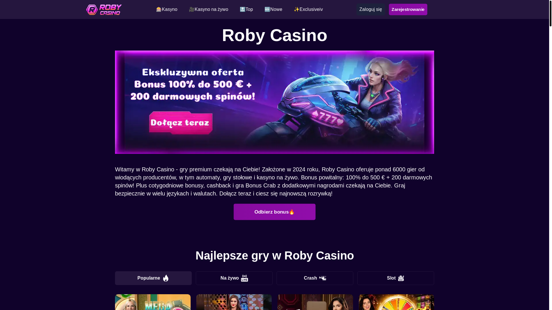 website screenshot of https://robycasinos-pl-4084.pages.dev/