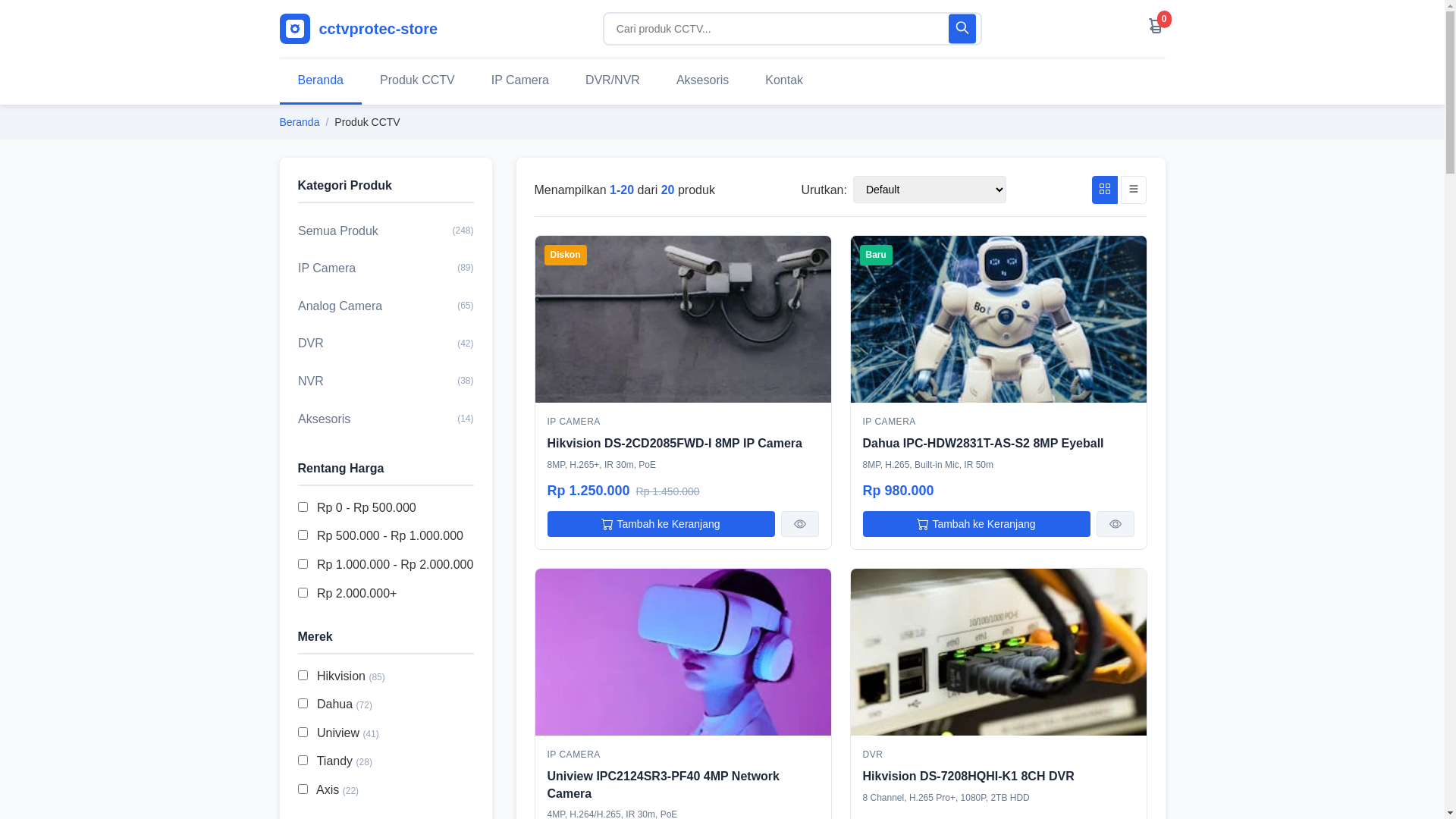 website screenshot of https://cctvprotec-store.pages.dev/