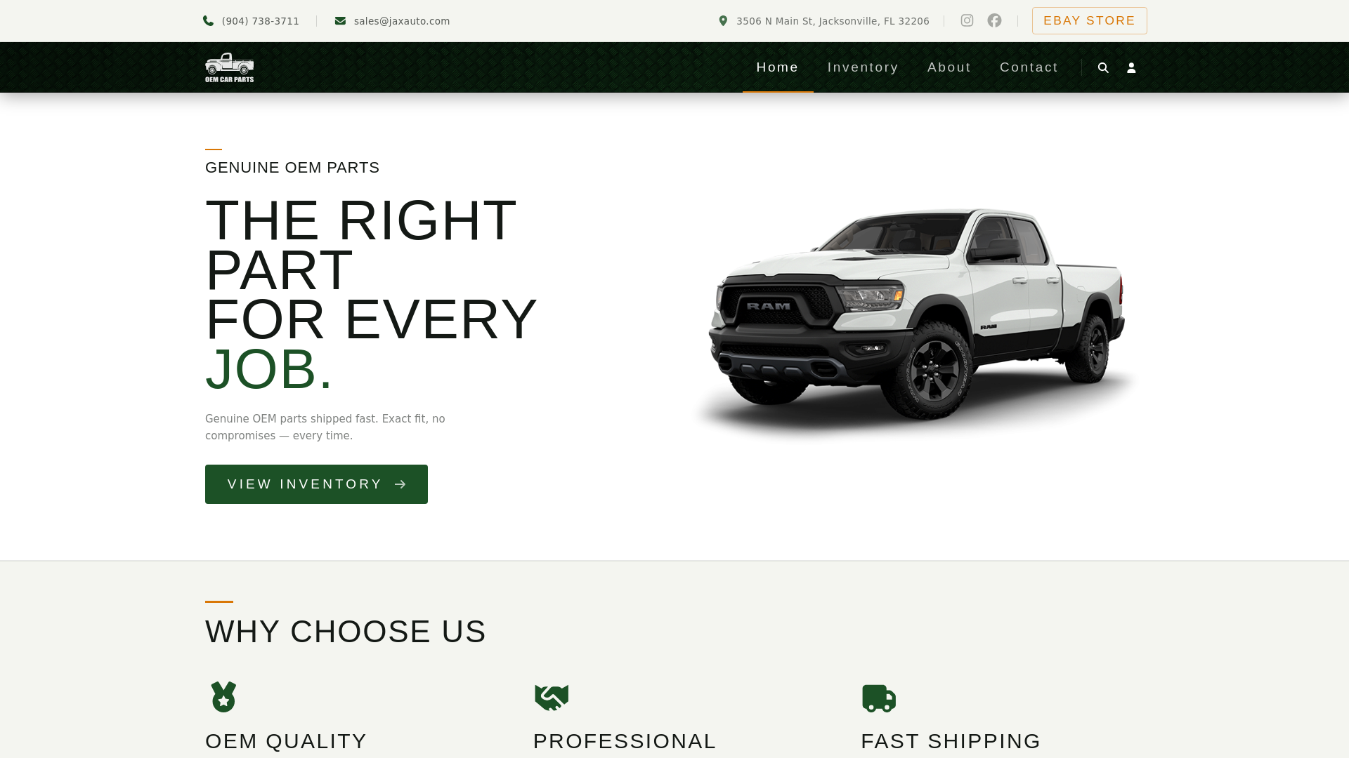 website screenshot of https://oem-car-parts.pages.dev/