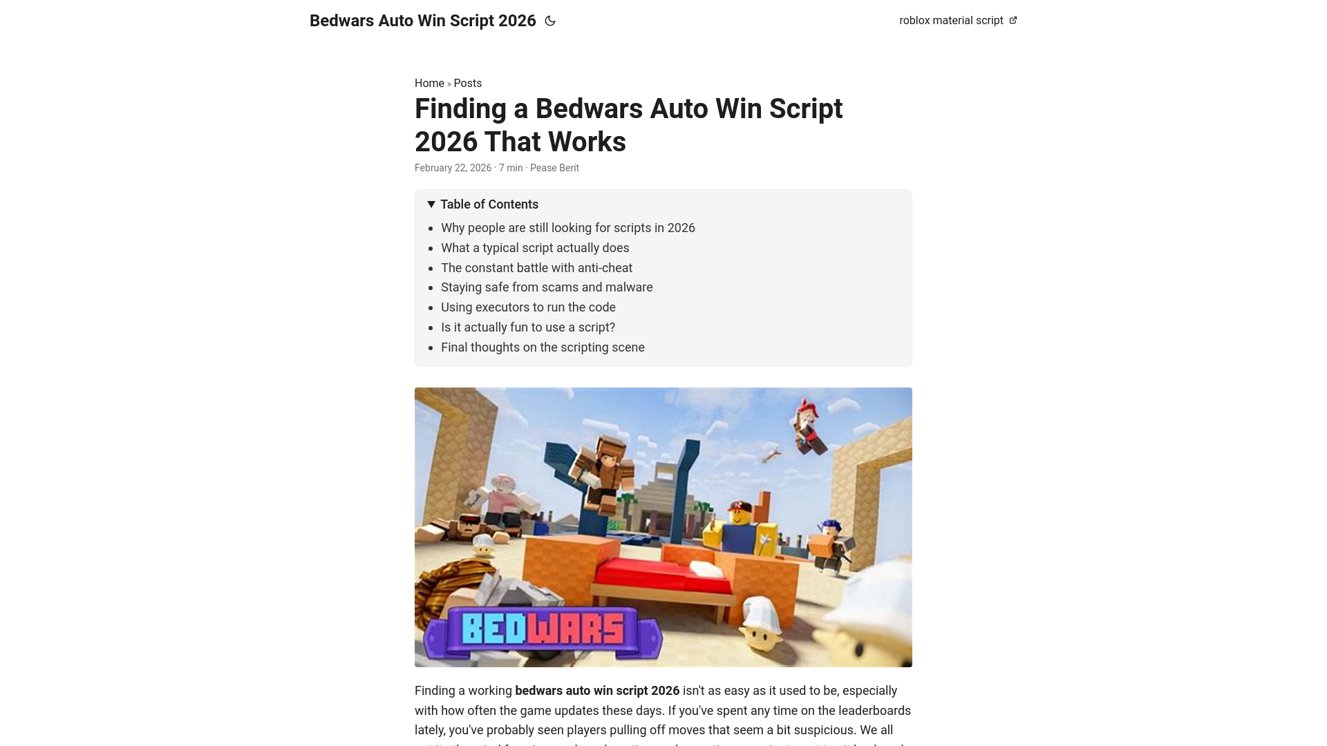 website screenshot of https://bedwars-auto-win-script-2026.pages.dev/