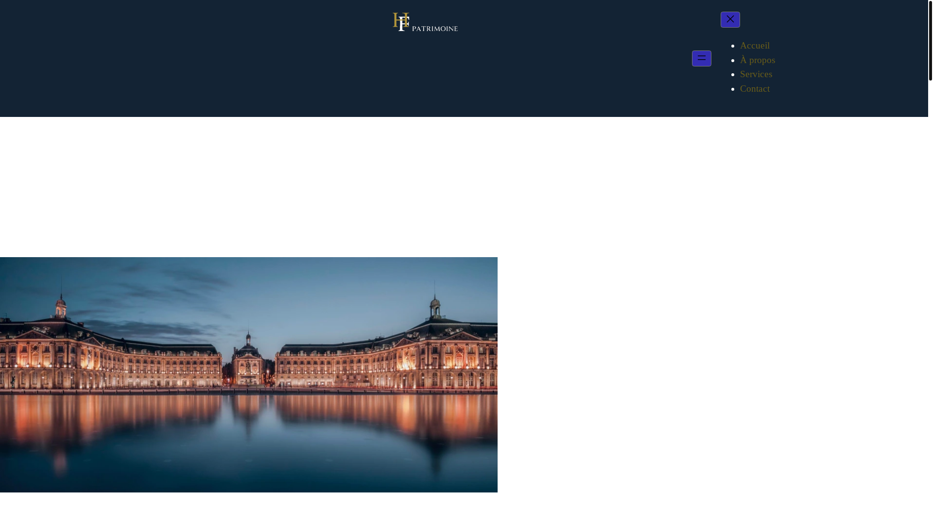 website screenshot of https://hfpatrimoine.fr/