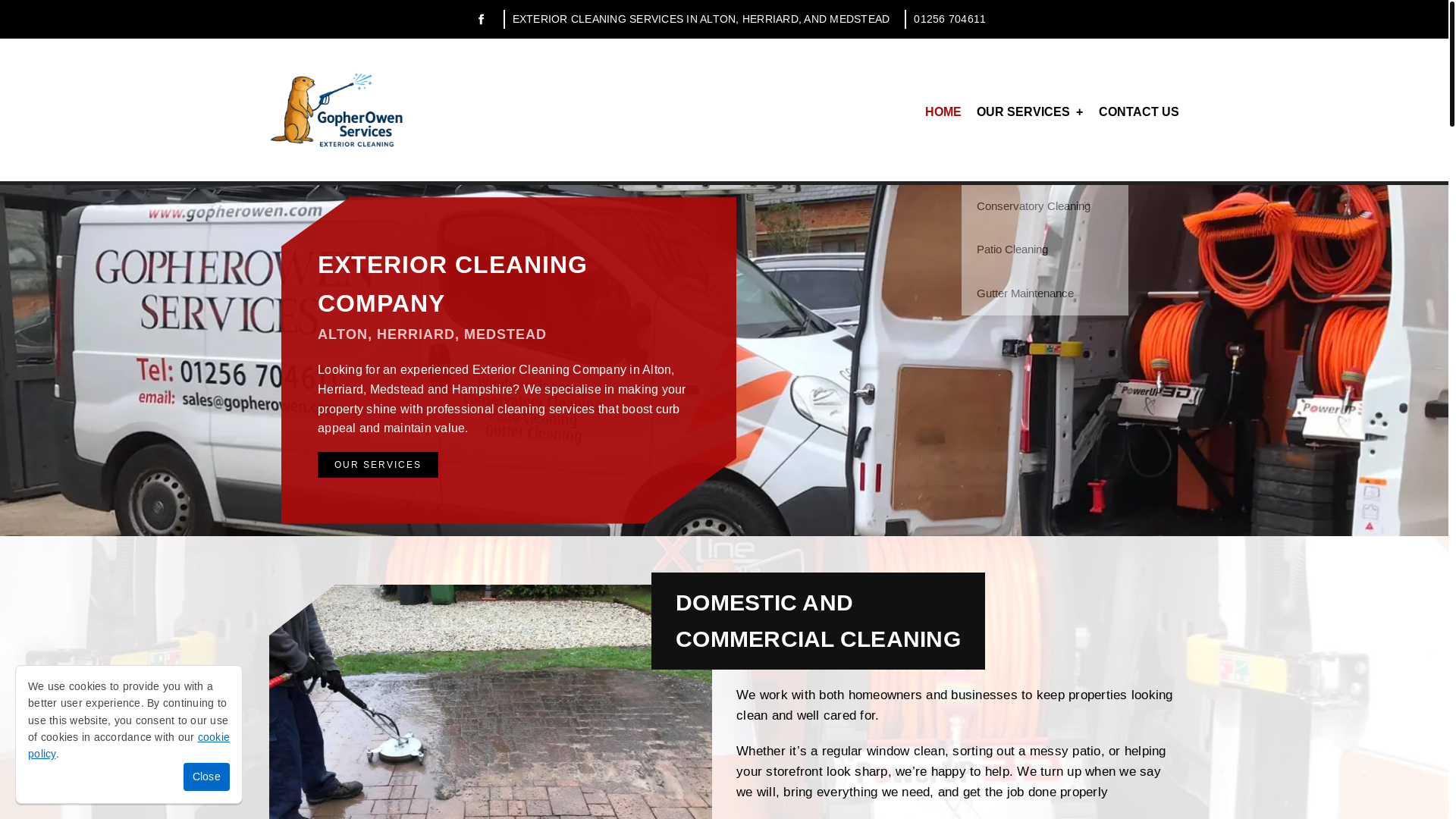 website screenshot of https://guttervacuuming.uk/