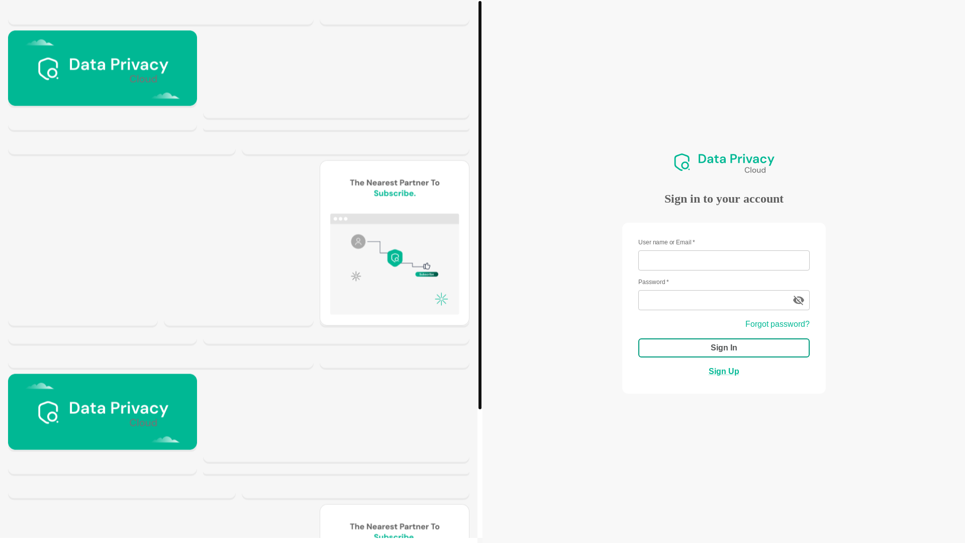 website screenshot of https://thedataprivacy-cloud.pages.dev/