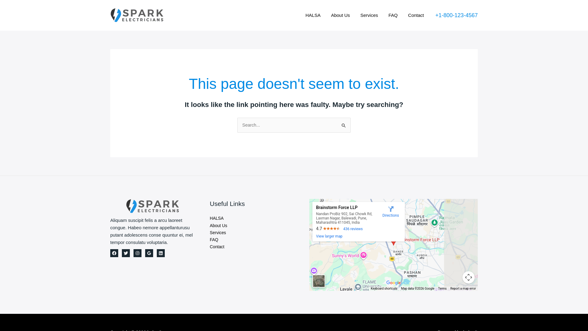 website screenshot of https://halsa.lt/