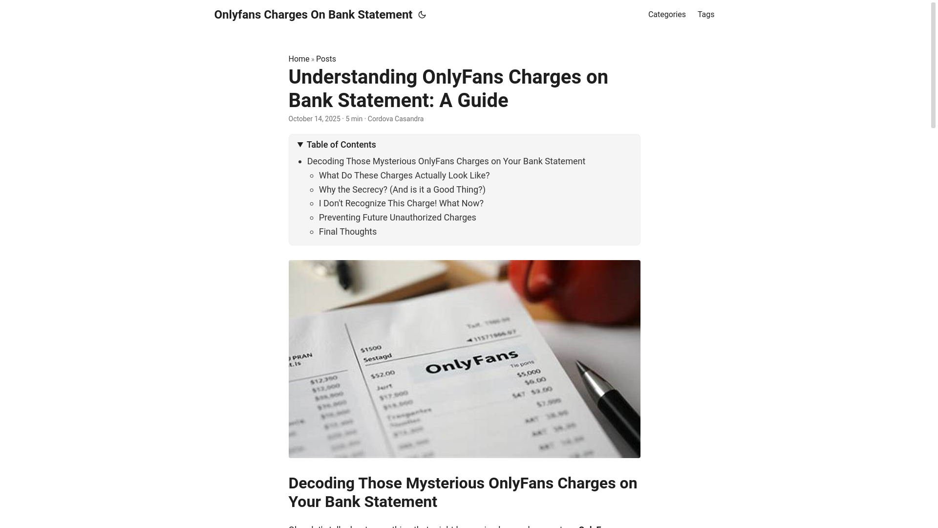 website screenshot of https://onlyfans-charges-on-bank-statement.pages.dev/