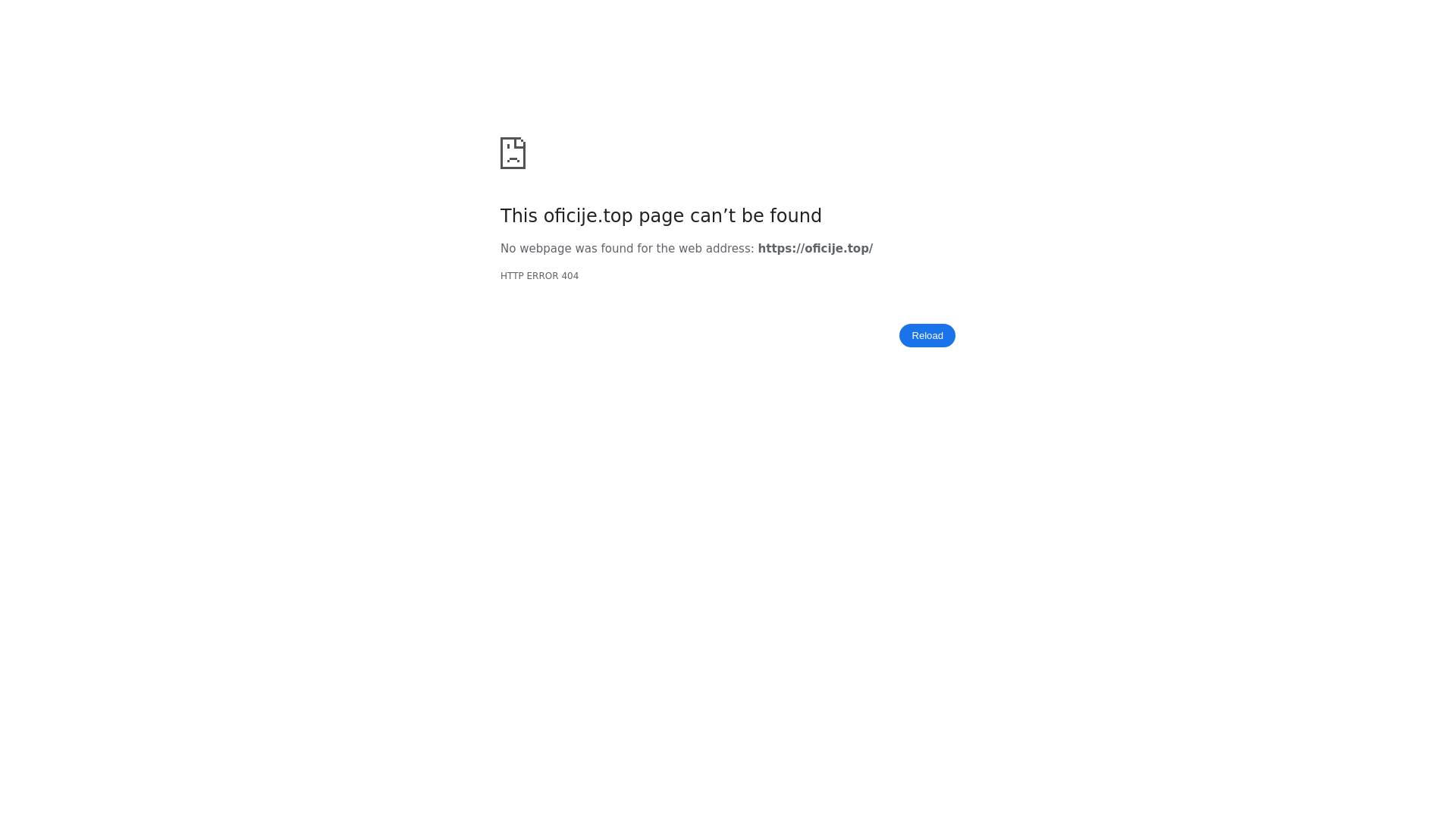 website screenshot of https://oficije.top/