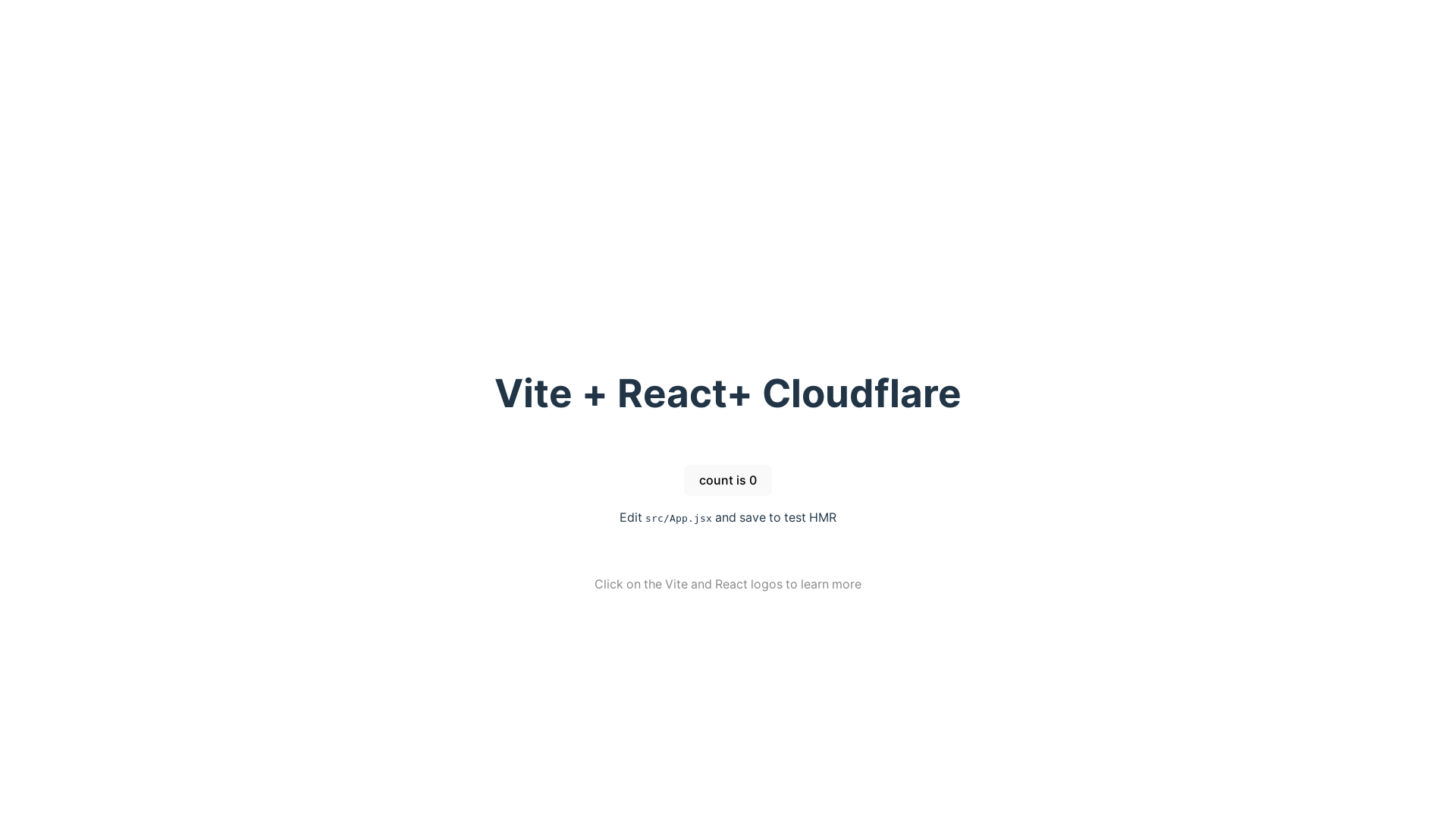 website screenshot of https://cloudflare-react-vite-bsk.pages.dev/