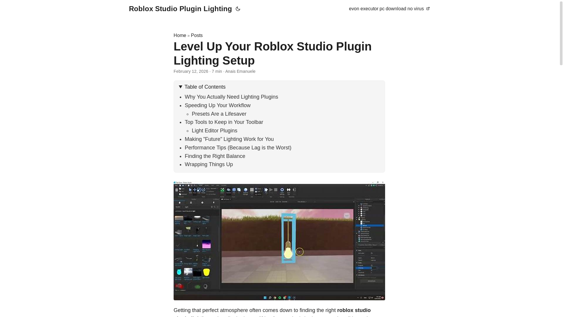 website screenshot of https://roblox-studio-plugin-lighting.pages.dev/