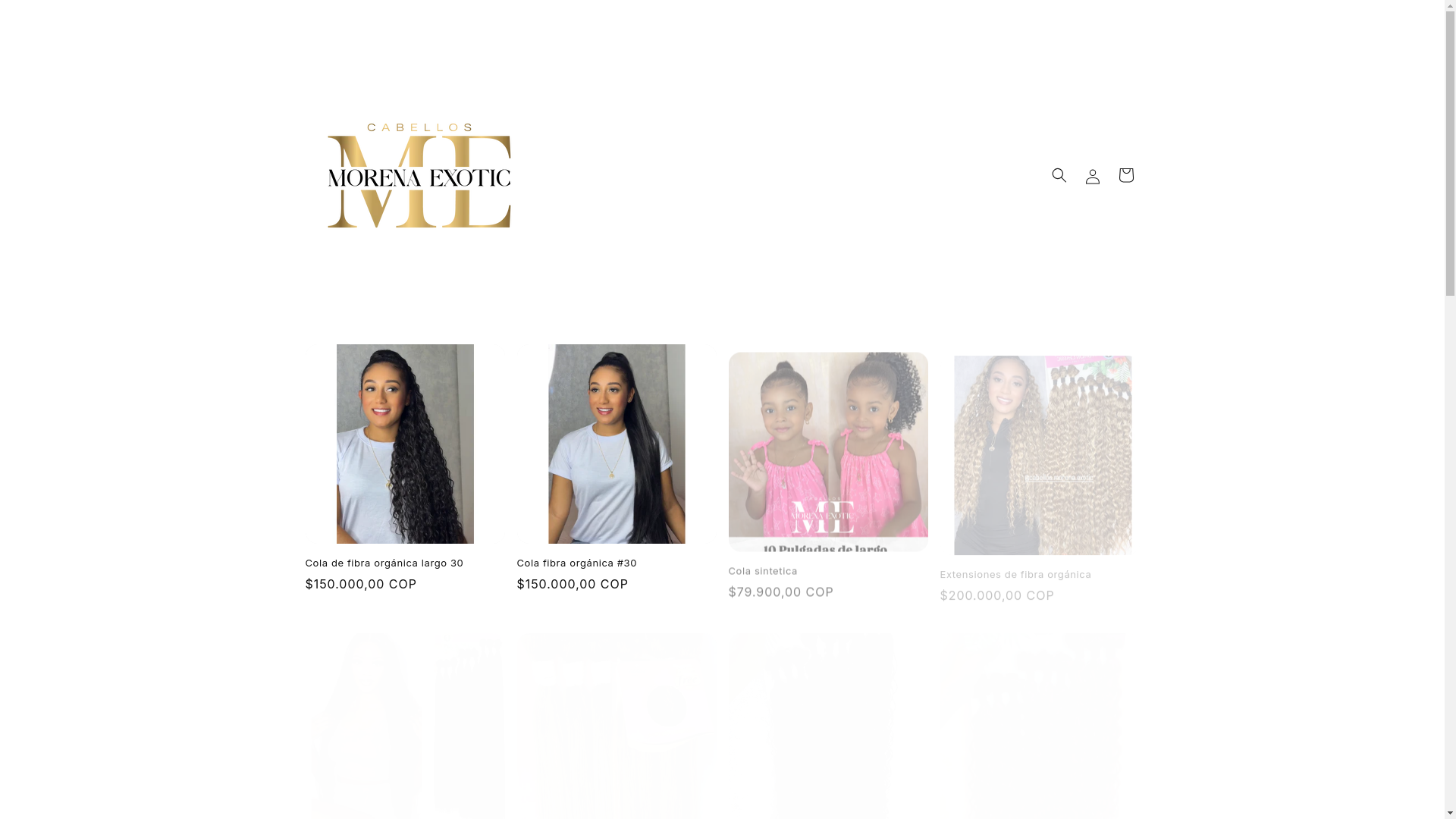 website screenshot of https://cabellosmorenaexotic.com/