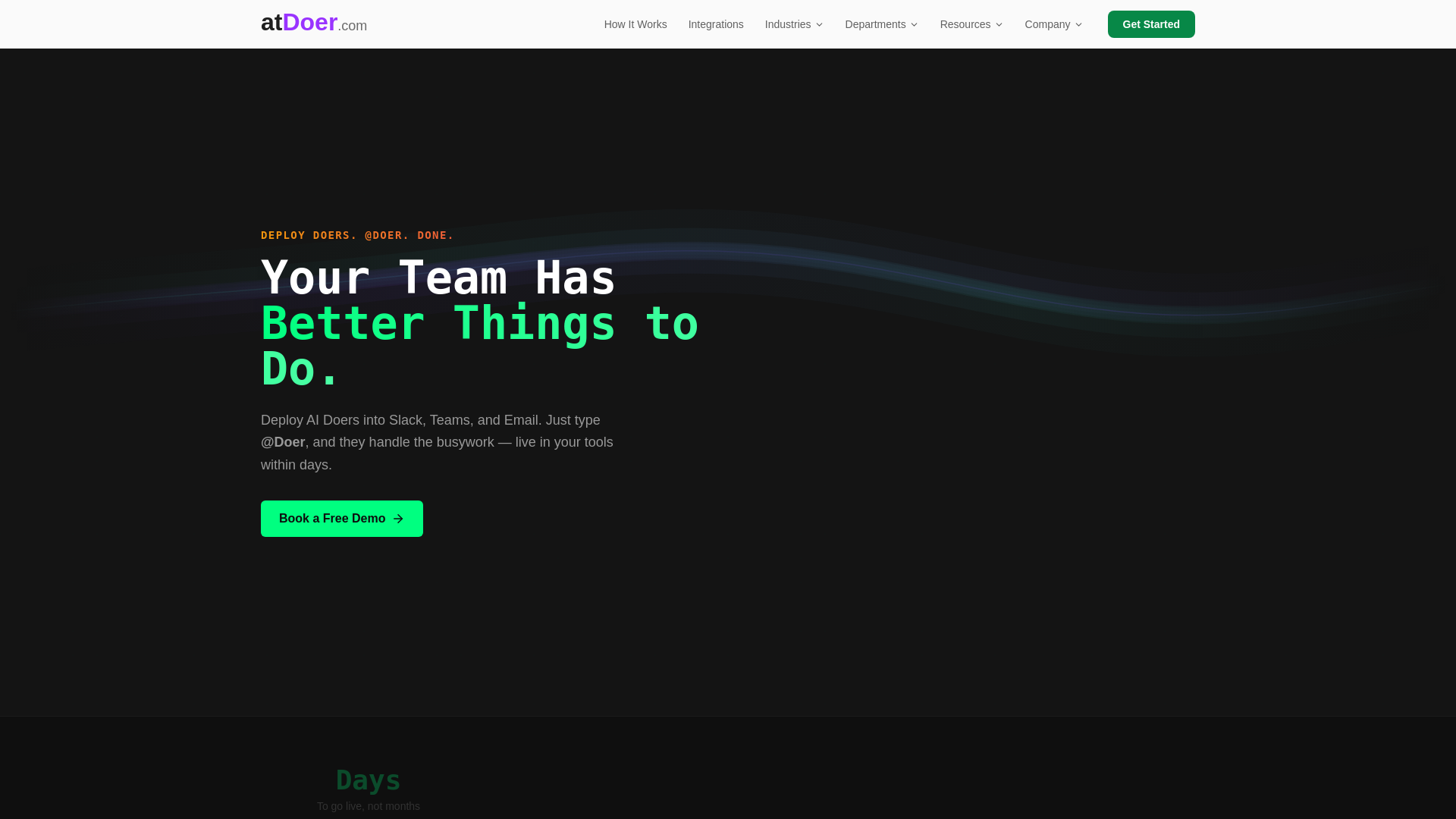 website screenshot of https://atdoer.com/