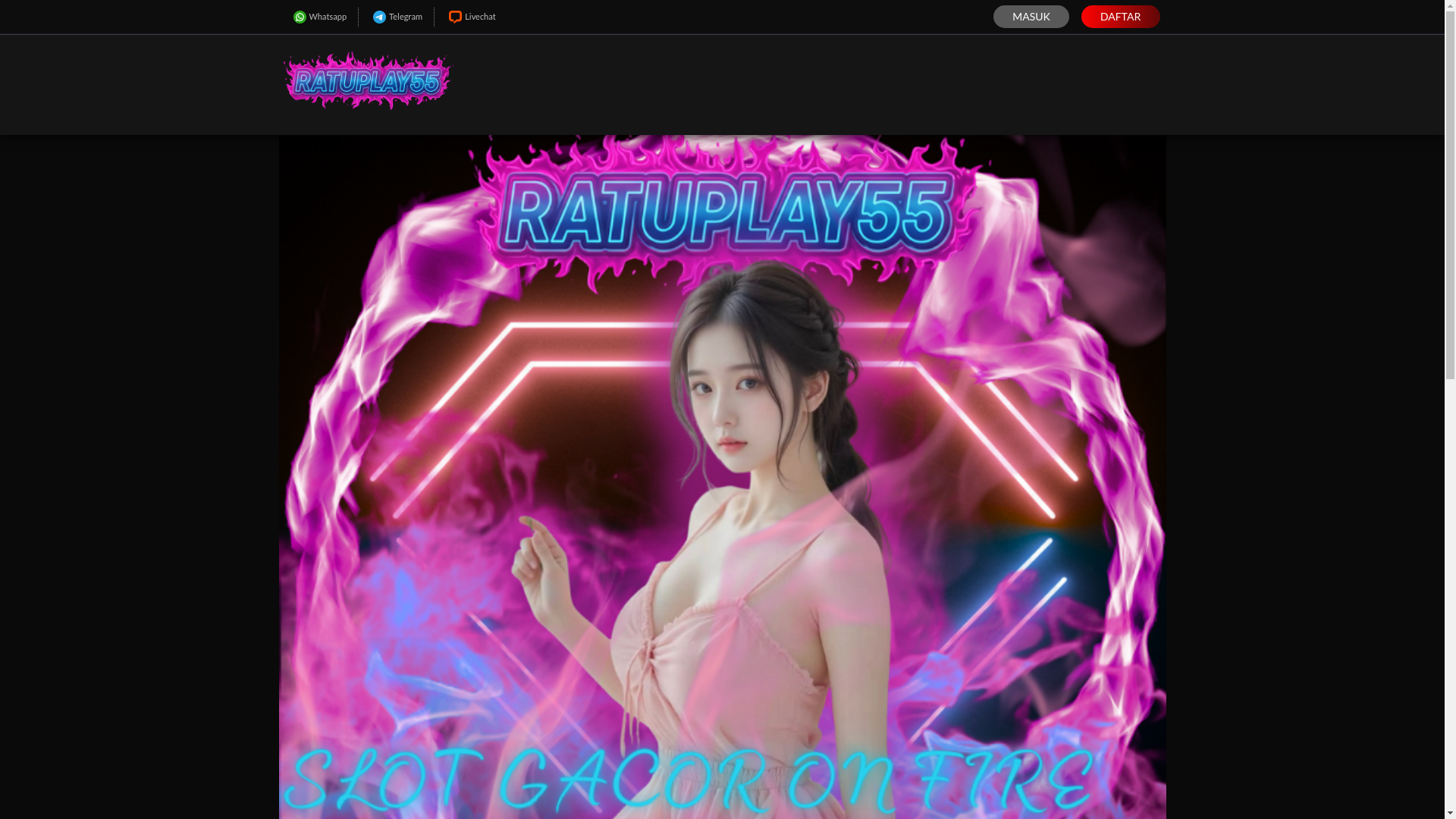 website screenshot of https://ratugakmain55.pages.dev/