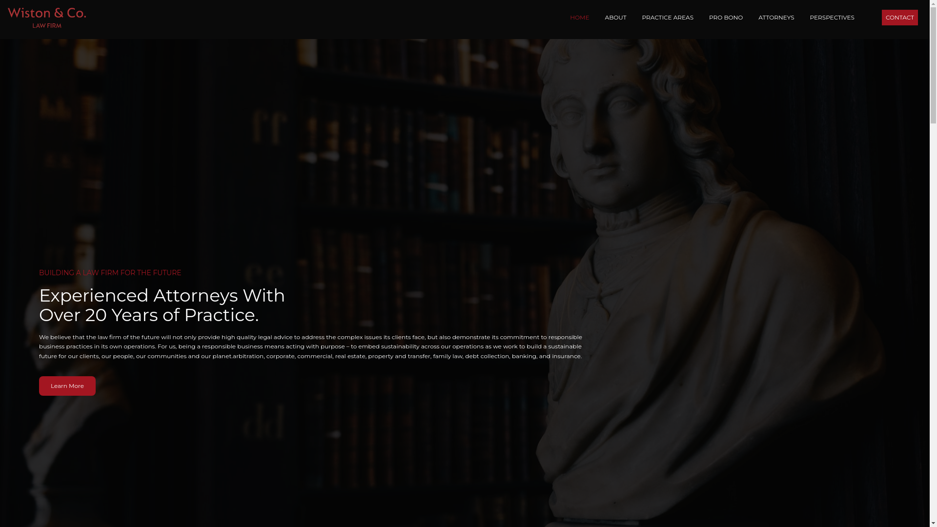 website screenshot of https://winstoncofirm.com/
