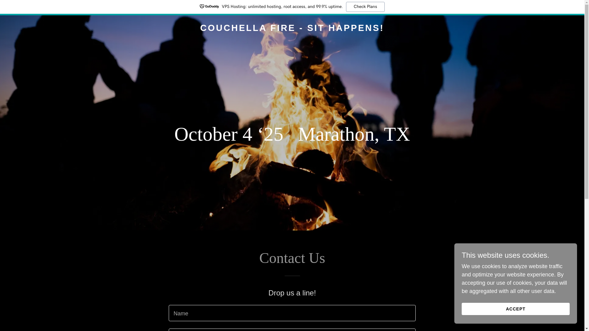 website screenshot of https://couchellafire.com/