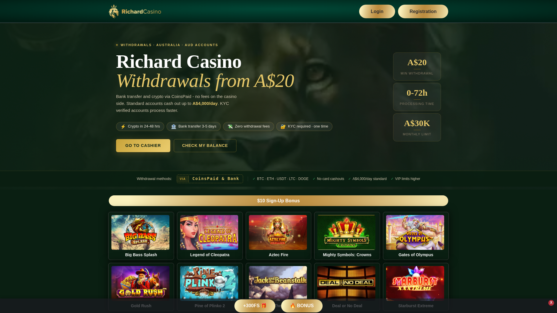 website screenshot of https://richardcasinowithdrawal.org/
