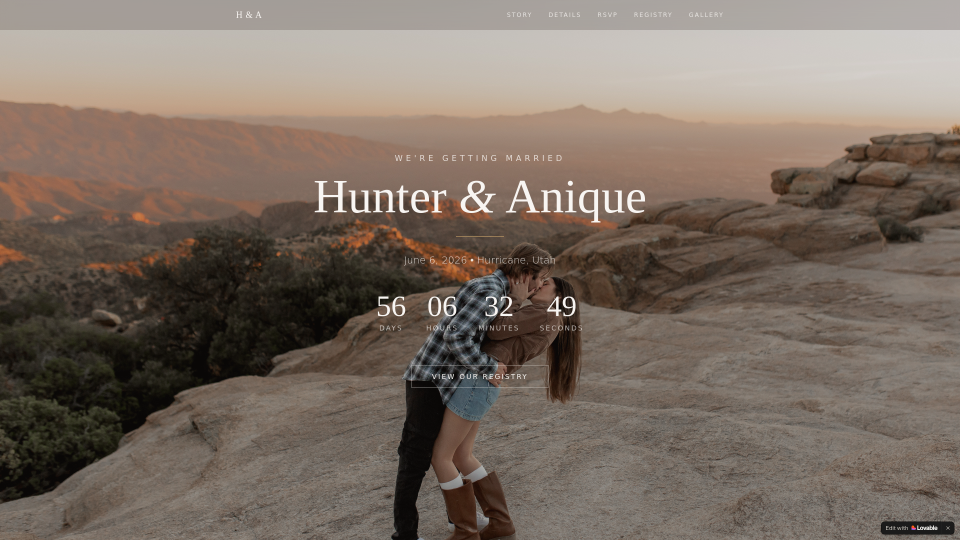 website screenshot of https://aniqueandhunter.com