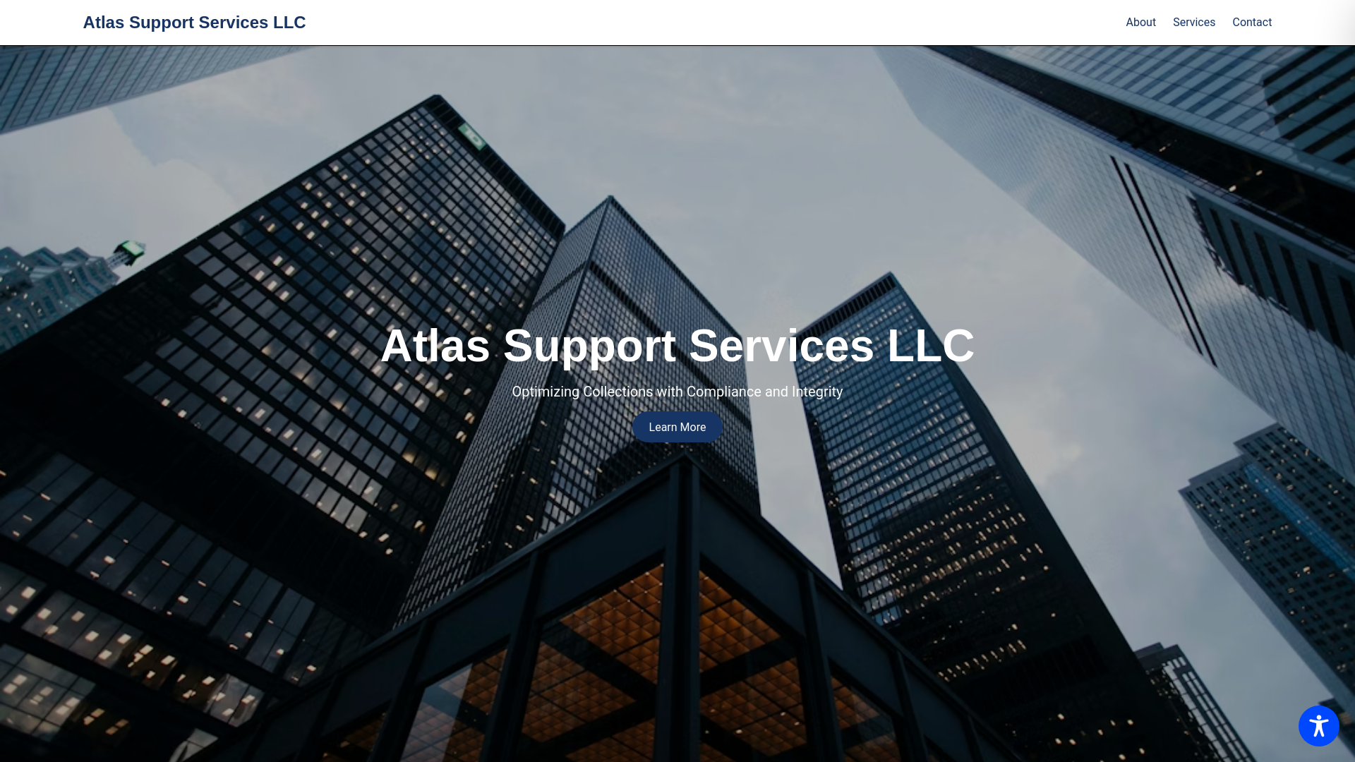 website screenshot of https://atlassupportservices.net/