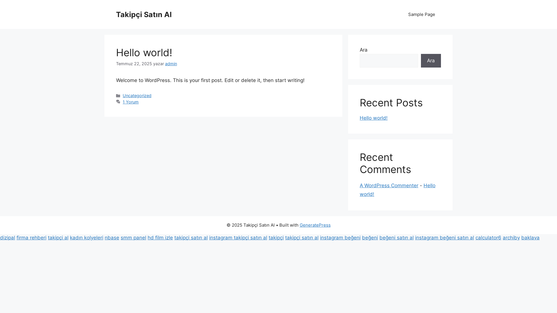 website screenshot of https://takipcisatinal07.web.tr/