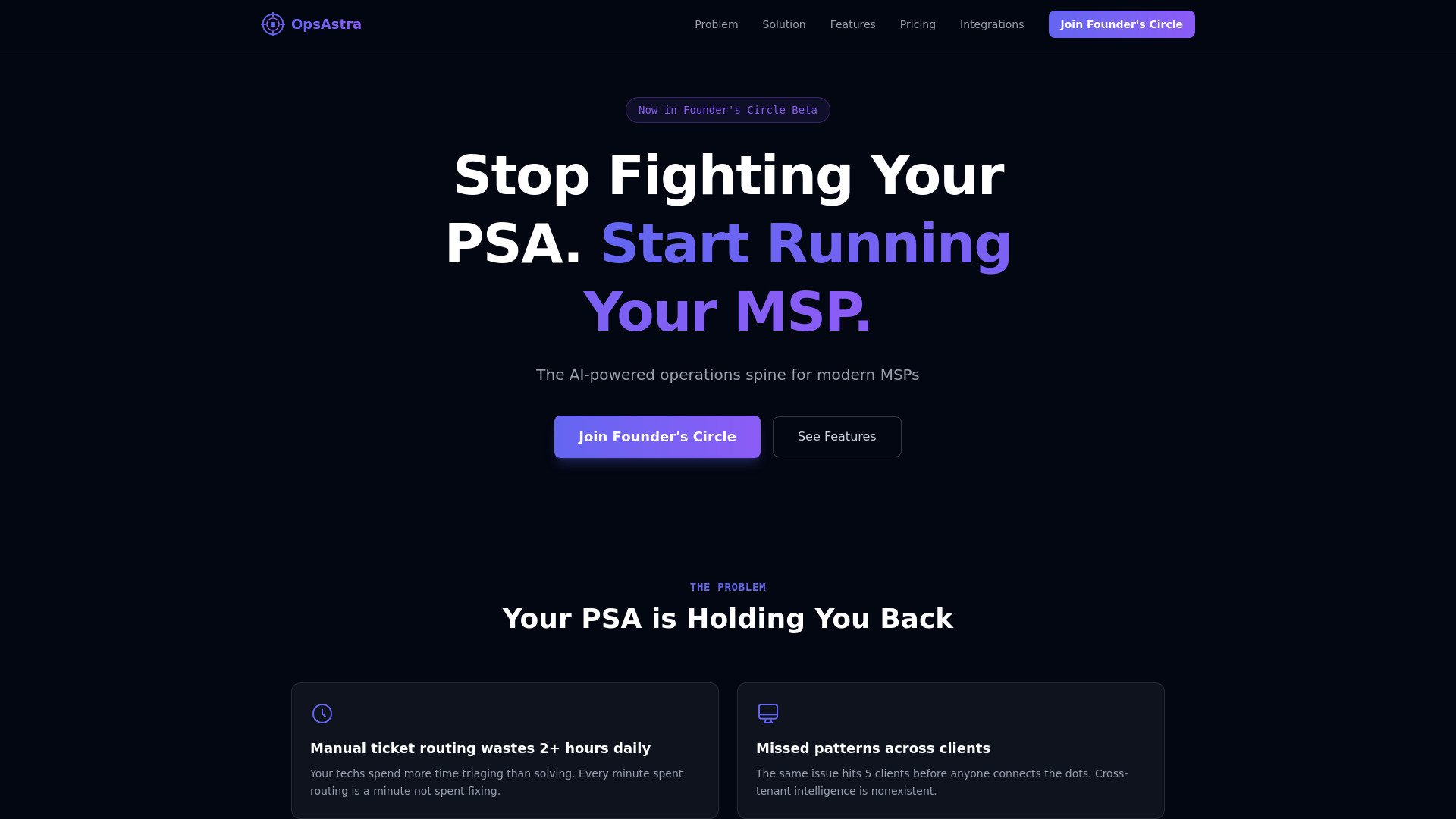 website screenshot of https://opsastra-website.pages.dev/