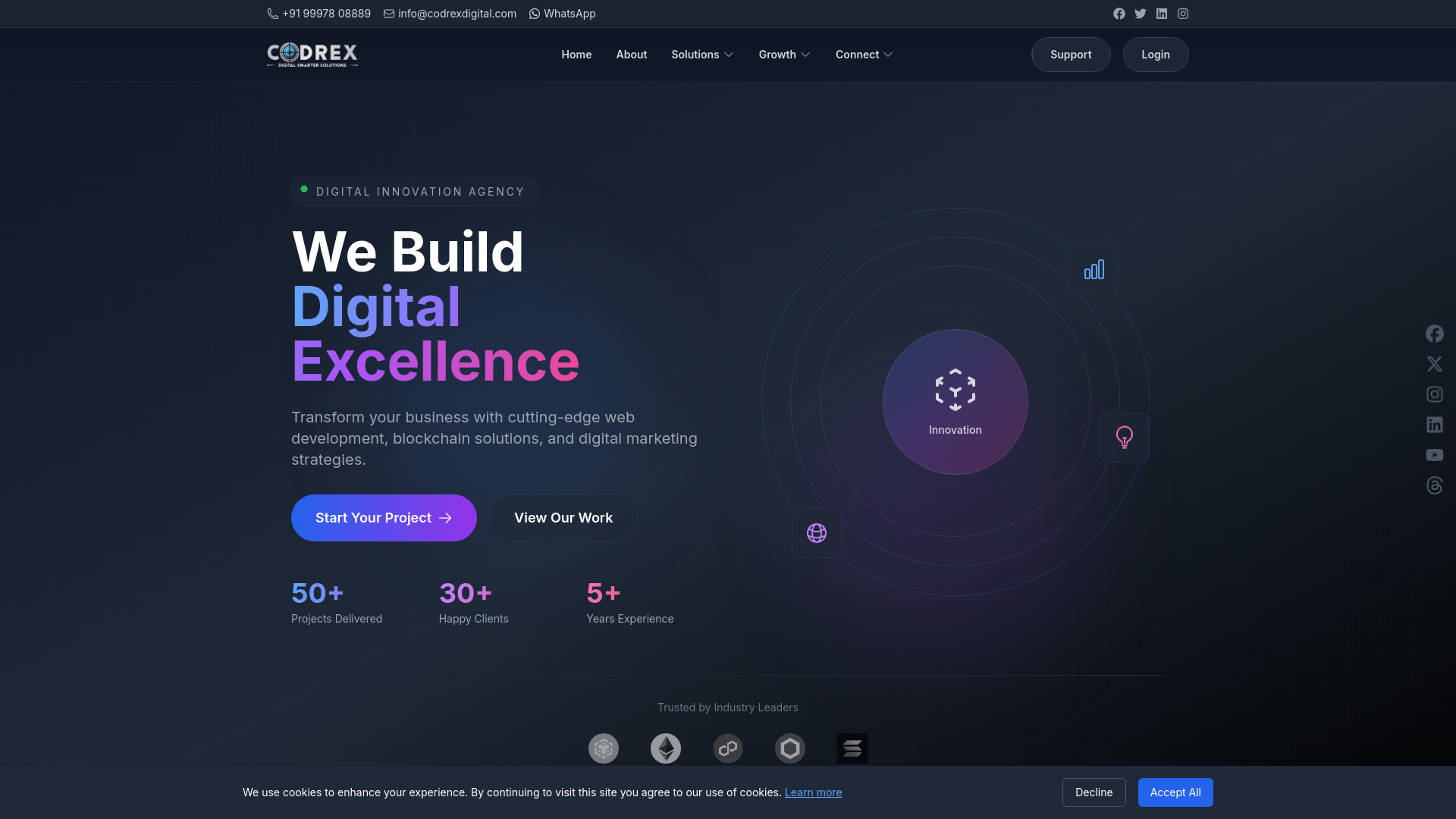 website screenshot of https://codrex-digital.pages.dev/