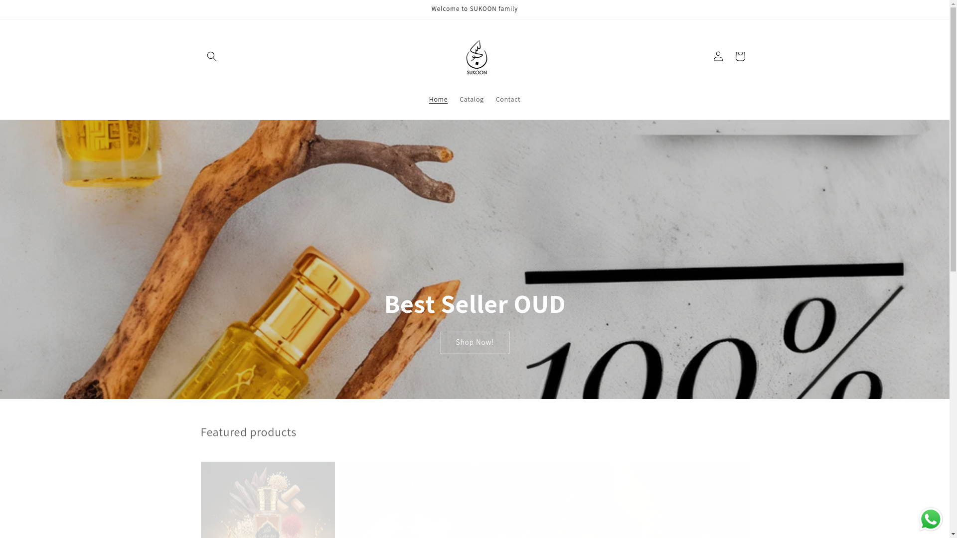 website screenshot of https://sukoonattar.store/