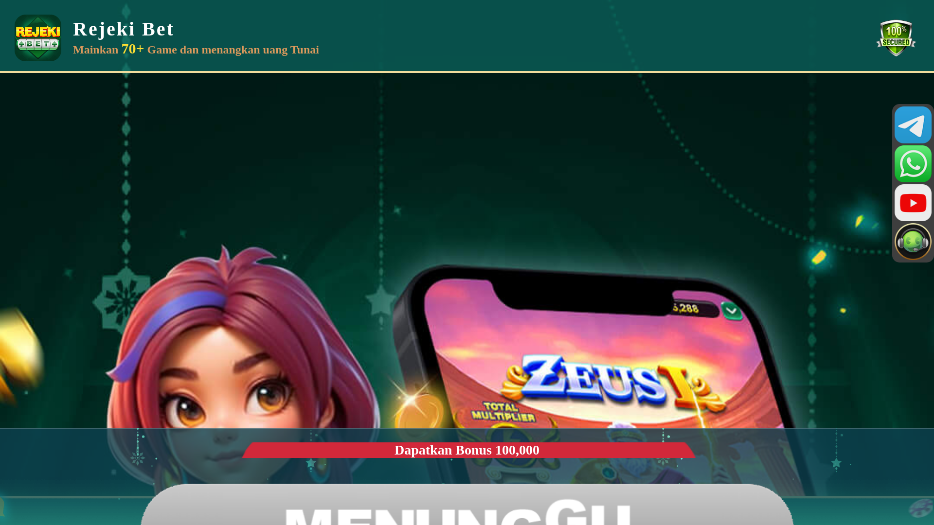 website screenshot of https://www.rejekigame033.com