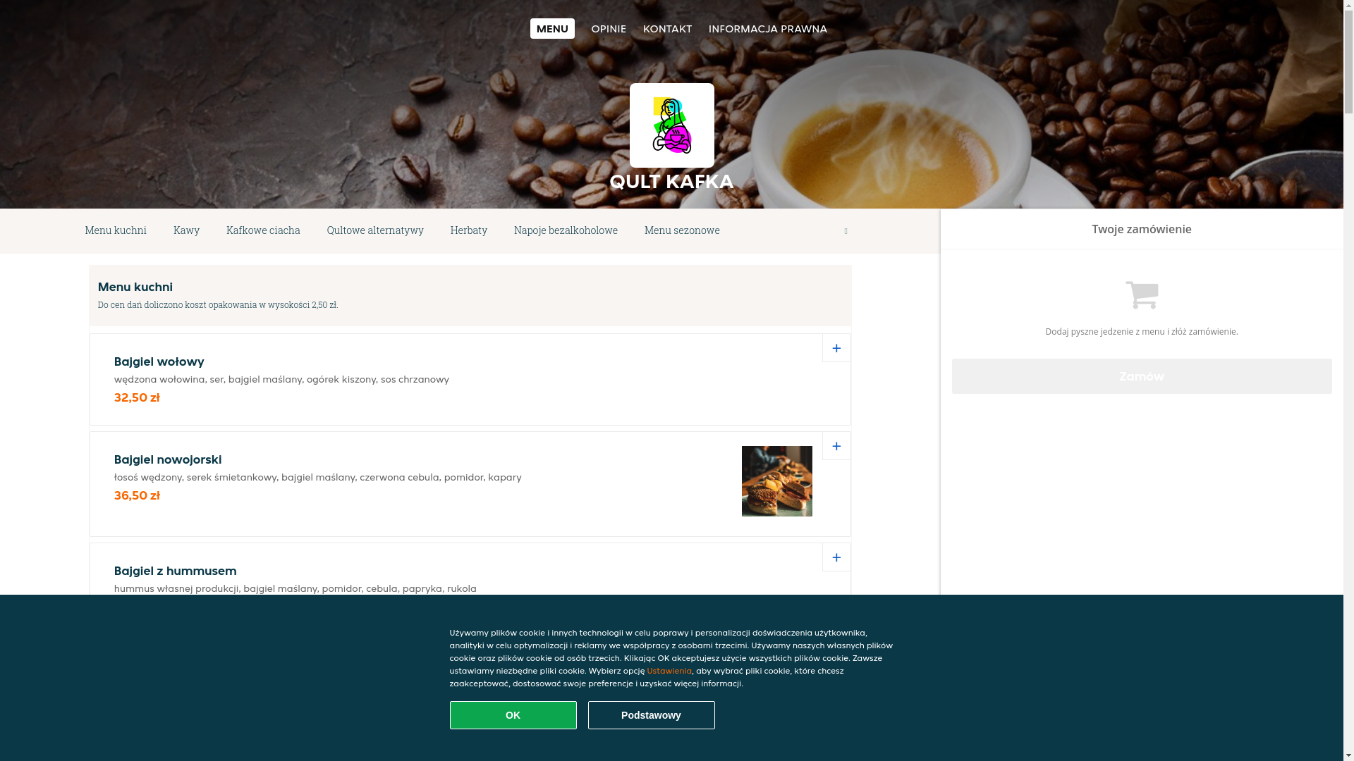 website screenshot of https://qult-kafka-goleniow.pl/