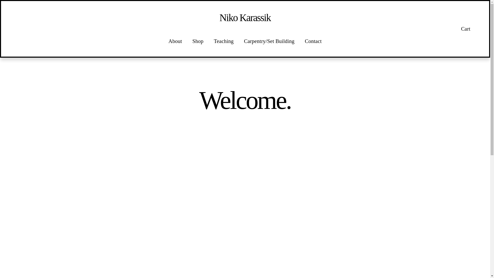 website screenshot of https://nikokarassik.com/