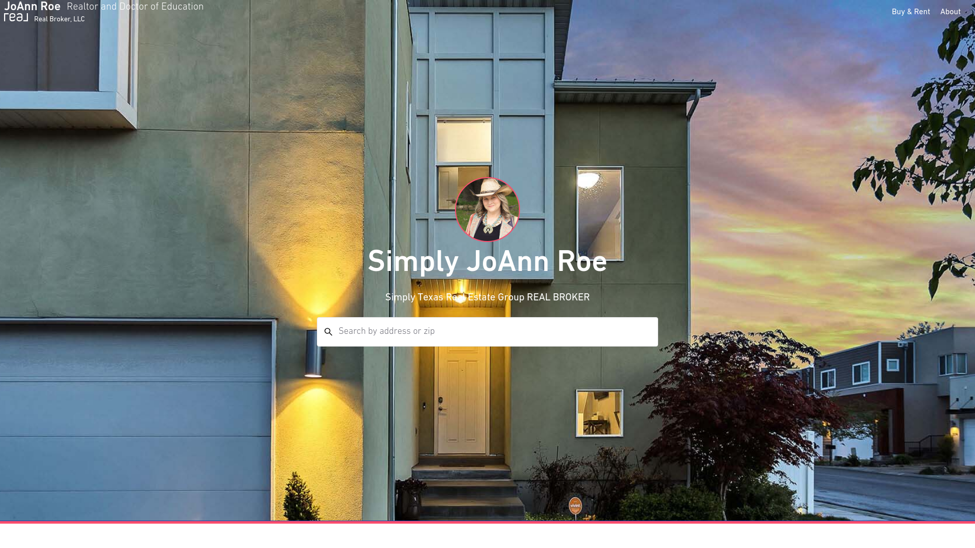 website screenshot of https://simplyjoannhomes.com/