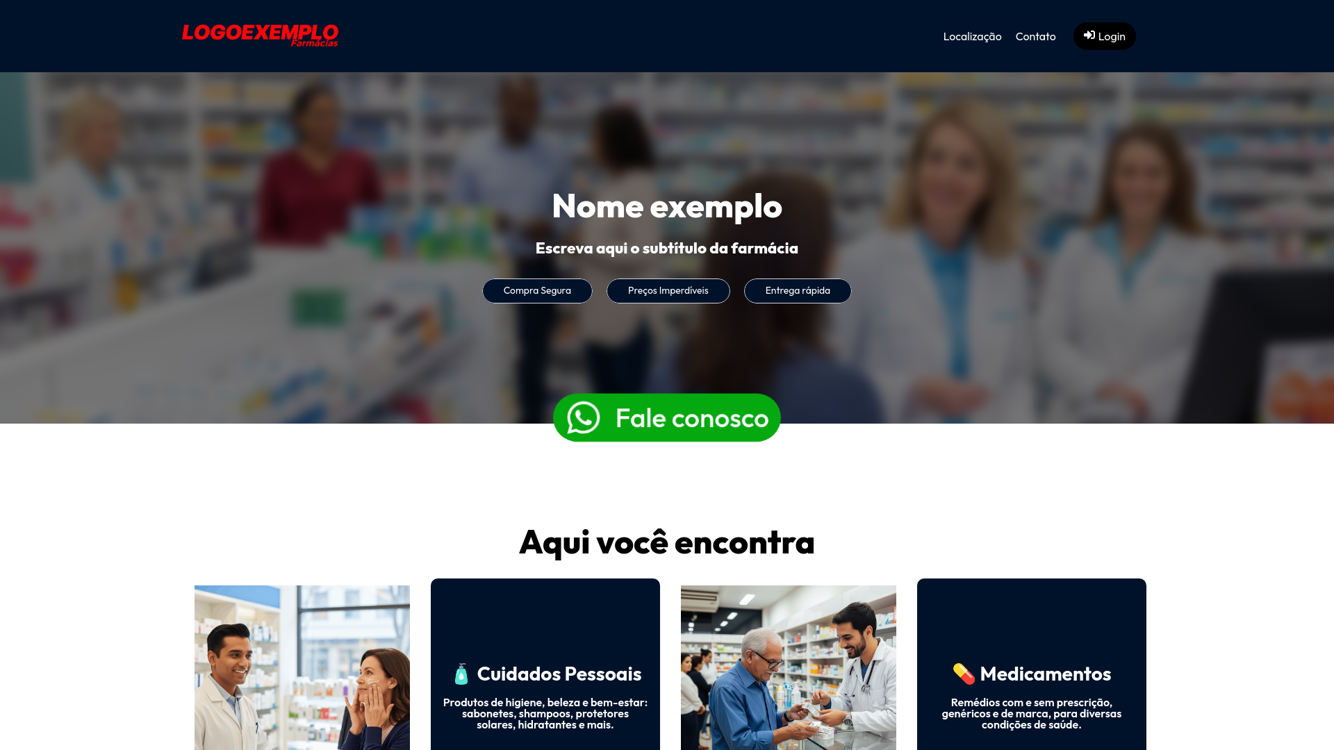 website screenshot of https://drogamaisibaiti.com.br/