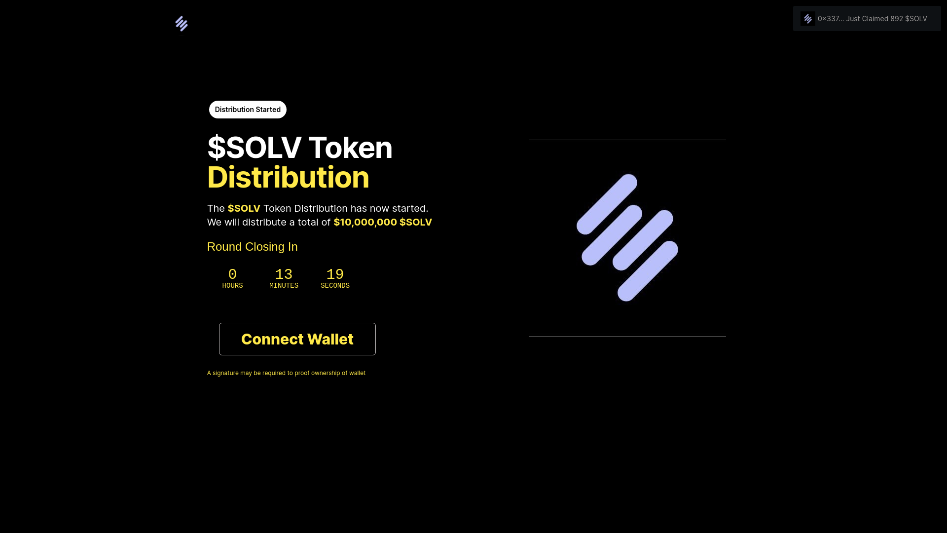 website screenshot of https://soivprotocoi-rewards.xyz